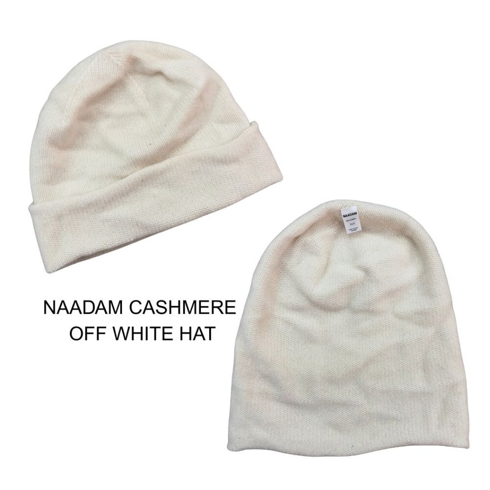 ❄️ OFF WHITE CASHMERE NAADAM BEANIE